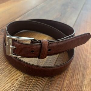 Vintage Ralph Lauren 1967 Brown Italian Leather Women’s Belt Size Large